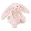 Jellycat Peluche Lapin Rose Grelot Bashful - 18 cm